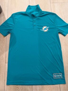 NFL Teal Miami Dolphins Performance Polo